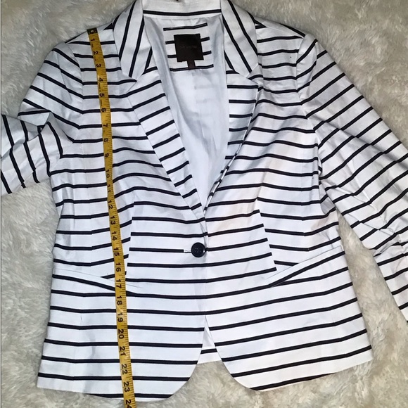 The Limited womens striped blazer size large - Picture 7 of 8